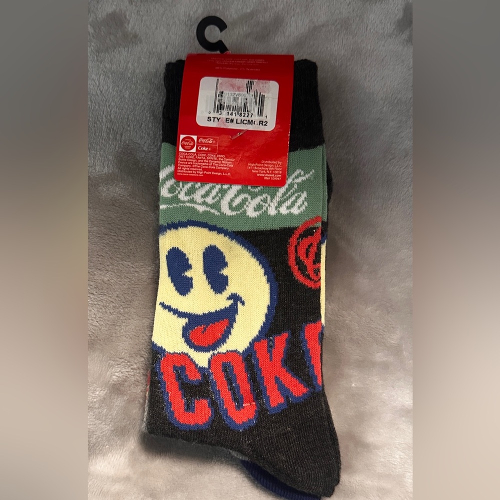 COCA-COLA COKE - Women's socks - size 6-12 - NWT‎ - 2 Pairs